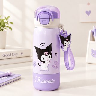 어린이 316 스테인리스 빨대 보온 물병 380ml 학생 등교용