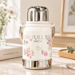 플라워 316 스테인리스 차거름망 보온보냉 텀블러 600ml