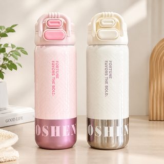 500ml 보온보냉 이중음용 텀블러 빨대 물병 휴대용 운동 물통