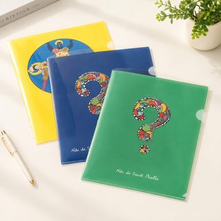 주문 L형 파일 봉투 A4 투명 싱글 클립 로고 스크럽 다층 미니 파일 보호 커
