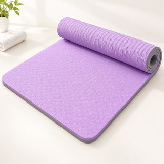 TPE 요가매트 15mm 두꺼운 와이드 90cm 충격흡수 방음 미끄럼방지 홈트 운동매