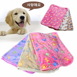 AOAPET 강아지 고양이 산호융 보온 담요 가을 겨울 애견 하우스 쿠션 매트