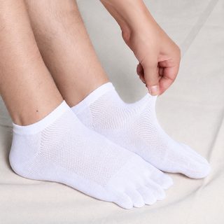 그물구멍 남자 양말 여름 얇은 다섯 손가락 양말 분지 양말 짧은 양말 면 다