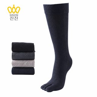 정정 가을 겨울 긴 통 다섯 손가락 양말 남자 면 땀 흡수 양말 공장 직판 일
