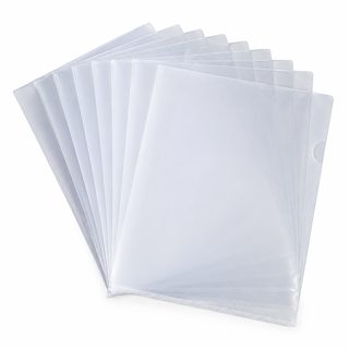 A4 투명 PP L자 클리어파일 문서보호 파일 로고 인쇄 가능 사무용 단면 파일