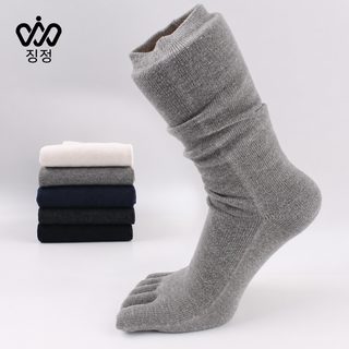 井正 남성 오지 양말 겨울용 고탄력 발가락 양말 면혼방 흡습 방취 운동 하
