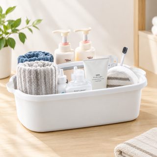 김회달 휴대용 수납바구니 공구 수납함 욕실 잡동사니 수납함 화장실 목욕
