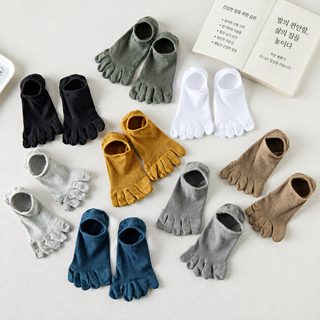 남성 오지 양말 여름용 발가락 분리 페이크삭스 통기성 데일리 무지 양말