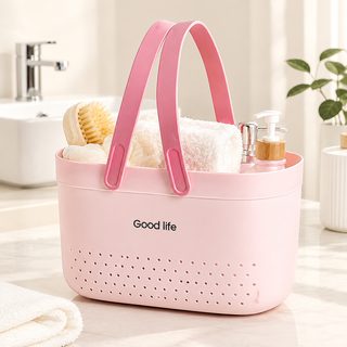 손잡이 욕실 샤워 바구니 세면도구 수납