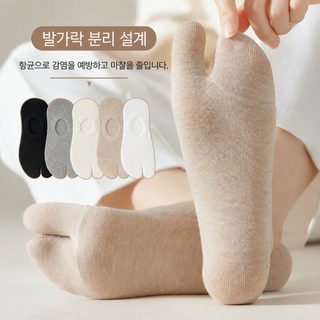 보트 양말 여자 얕은 입 발가락 양말 봄, 여름 얇은 일본 양말 실리콘 미끄