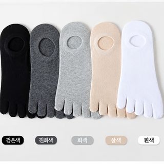 10켤레 포장 우편 다섯 손가락 양말 남성 스텔스 양말 여름 얕은 입 미끄럼