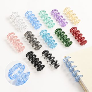 5공 클립 세그먼트식 플라스틱 5공 피스톤 링 핸드 장부 diy 다공성 책 클립