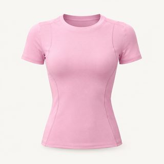 취의당 복숭아 기초 헬스 반팔 통기 타이트한 운동 상의 여자 달리기 훈련 요가복 티셔츠