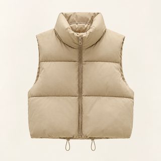 여성 가을 겨울 하이넥 집업 패딩 조끼 데일리 레이어드 베스트