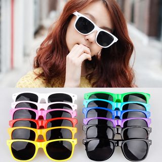 미딩 레트로 캔디 컬러 선글라스 UV400 성인 아동용 패션 두꺼비안경 자외선