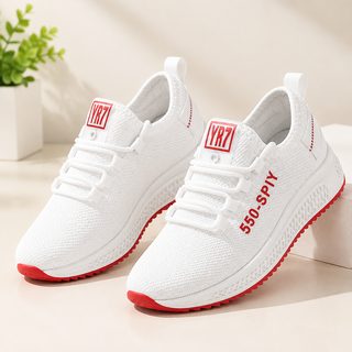 여성용 통기성 경량 운동화 봄여름 데일리 미끄럼방지 화이트 캐주얼 러닝