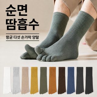 다섯 손가락 양말 남자 봄여름 순면 항균 흡한 무골분지 양말 항균 소취 방