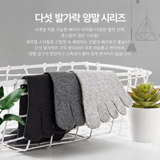 다섯 손가락 양말 남성 폴리 면 중통 발가락 양말 땀 흡수 통기 발가락 양말