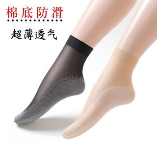 여성 여름 얇은 발목 스타킹 미끄럼 방지 면바닥 땀흡수 냄새방지 프리사이