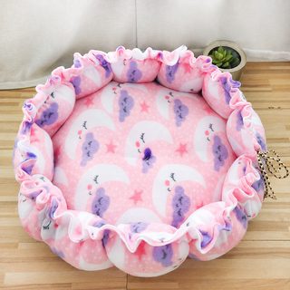 사계절용 고양이 강아지 방석 펫베드 중대형견 원형 호박형 쿠션 겸용