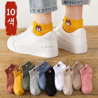 양말 여자 가을 겨울 귀여운 곰 통기 짧은 양말 여자 배 양말 일본계 만화 양말 여자 동남아시아 대외무역품