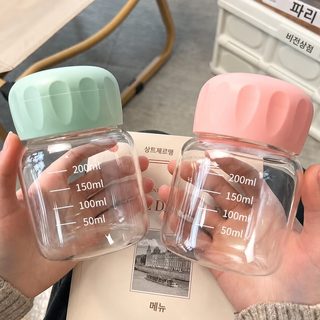 높은 용모치 뚱뚱한 컵 유리 물컵 귀엽고 뚱뚱한 컵 휴대용 제비집 두유 컵