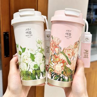 304 스테인리스 보온 텀블러 550ml 750ml 대용량 진공 보온 물병 남녀공용 사무