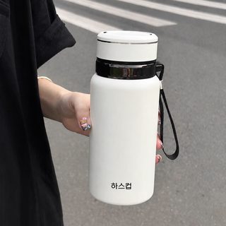조개 가을 겨울 신상 대용량 휴대용 담그기 찻잔 316 스테인리스강 컵 고급