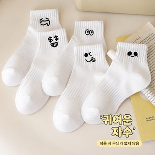 도매 양말 여사 짧은 양말 봄여름 통기 만화 양말 한국판 낮은 방 얕은 양말