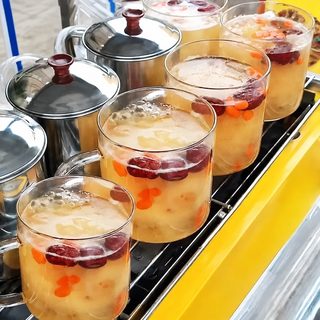 유리 캔 얼음 설탕 배 구이 유리컵 내고온 유리 찻독 신선한 찜 가을 겨울 노점 배 캔 배 구이 전용 컵