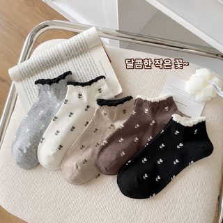 레이스 양말 여자 여름 짧은 통 통기 귀엽다 꽃 방취 안 떨어지다 공장 도매 통기 흡한 캐주얼
