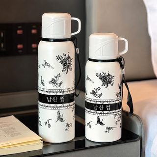 치자꽃 316 스테인리스 보온병 대용량 학생용 휴대 물병 600ml·800ml