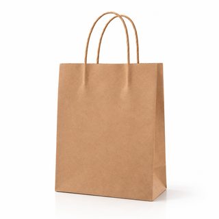두꺼운 크라프트지 종이 쇼핑백 로고 인쇄 맞춤 제작 선물 의류 카페 배달