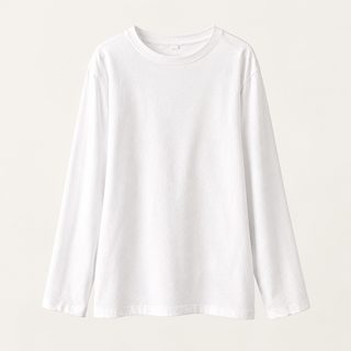 白色打底衫女秋季2025新款韩版女装洋气内搭纯色学生长袖t恤女潮