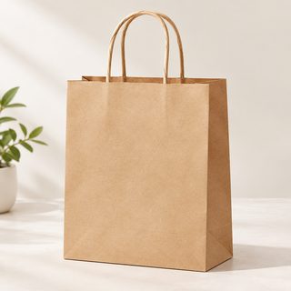 맞춤형 크라프트지 손잡이 종이봉투 카페 1구 2구 테이크아웃 로고 인쇄 선